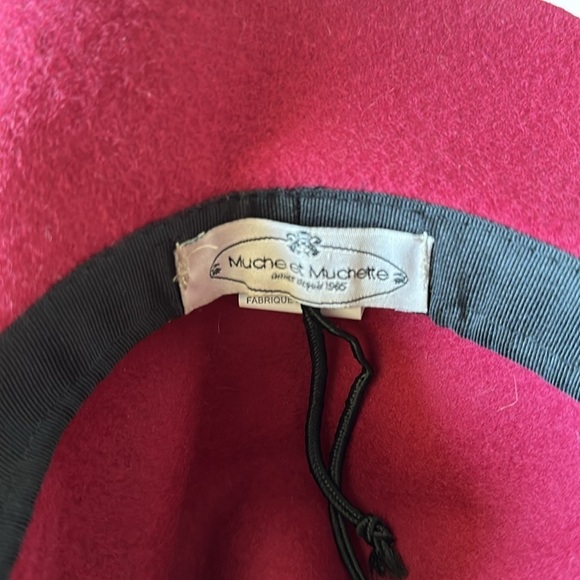 MUCHE ET MUCHETTE Burgundy Wool Hat - Picture 7 of 8